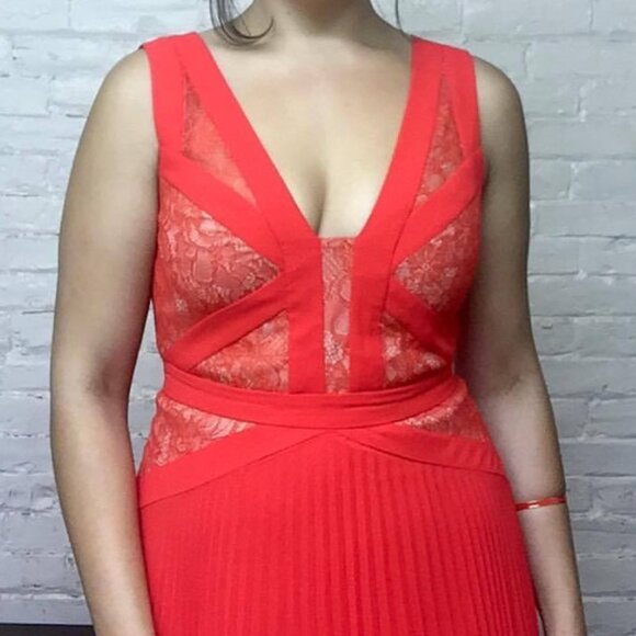 BCBGMaxAzria Vibrant Red Dress - Picture 1 of 5